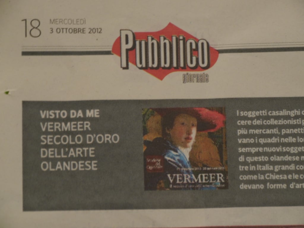 Un Vermeer esagerato per “Pubblico”: sul giornale di Luca Telese la critica è più che militante, quasi da strada. La fanno direttamente i lettori…