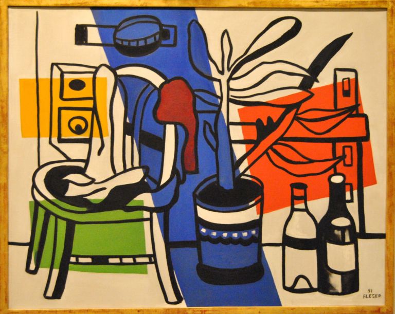 SALT Galata. Fernand Léger Une chaise un pot de fleurs 2 bouteilles 1951 L’Impero del Salt