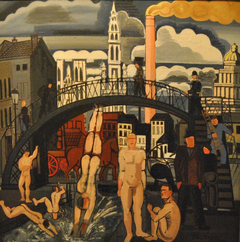 SALT Galata. Jean Brusselmans Le bain des vagabonds 1936 L’Impero del Salt