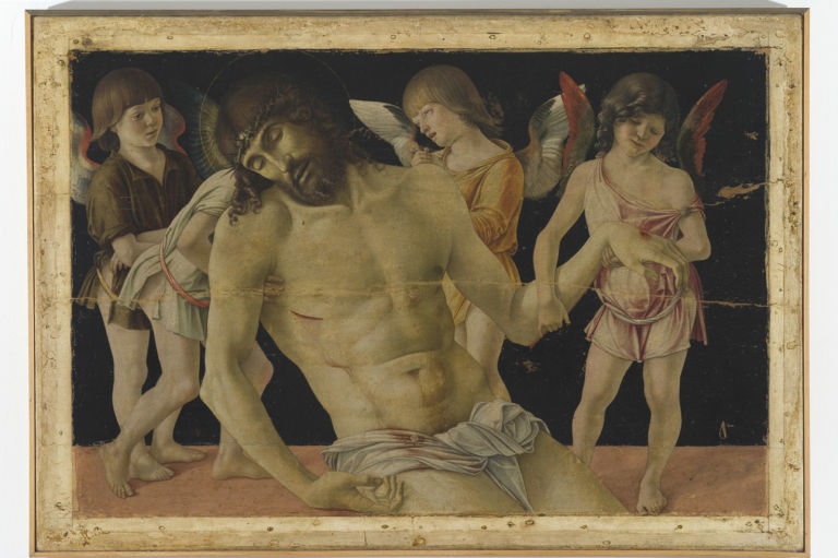 07.Bellini Cristo morto sorretto da quattro angeli∏Rimini Museo comunale Giovanni Bellini. Dall’icona all’historia
