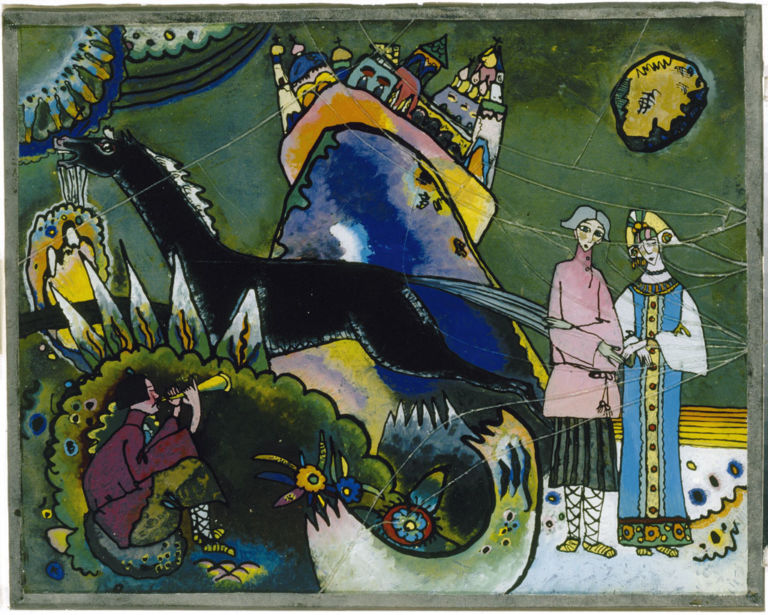 12. Wassily Kandinsky Nuvola dorata 1918 olio su vetro e bronzo San Pietroburgo Museo di Stato Russo © Wassily Kandinsky by SIAE 2012 Dalla Russia a Pisa. Kandinsky “in minore”