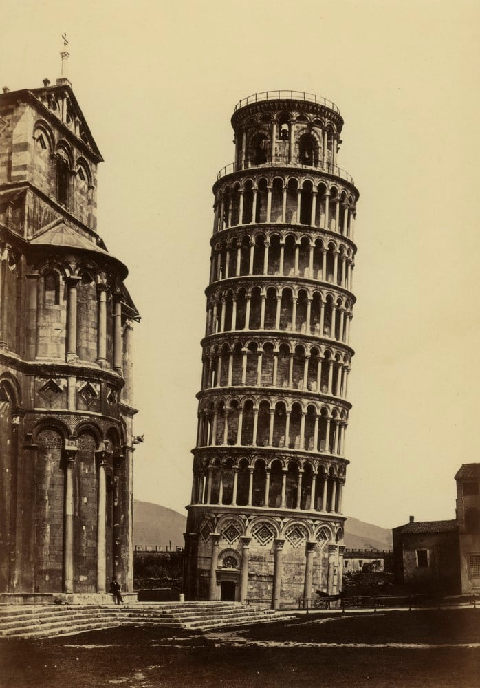Pisa. La torre pendente, 1860 ca., Raccolte Museali Fratelli Alinari, Firenze
