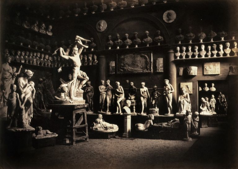 Firenze. Studio dello scultore Lorenzo Bartolini, 1856-57, Raccolte Museali Fratelli Alinari (RMFA), Firenze