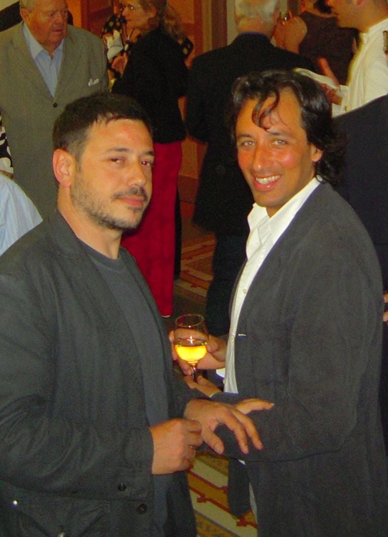 Andrea Di Marco e Aldo Chiappone opening Palermo Babilonia Palazzo Ziino 19 12 2009 In memoria di Andrea Di Marco