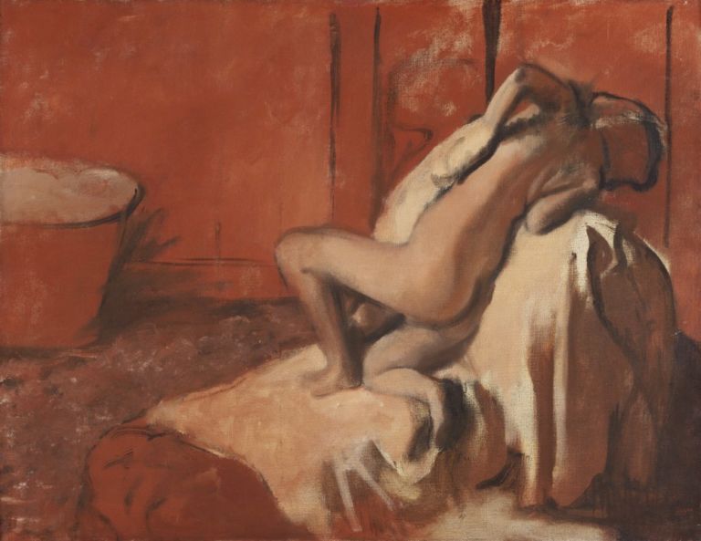 Après òe bain femme sessuyant 1896 olio su tela 895 x 1168 cm Degas: a Basilea il suo ultimo ballo. Infinito