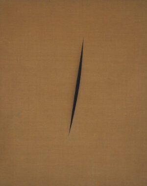 Lucio Fontana, i tagli e il dirigente buca-gomme