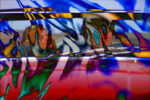 Nanni Balestrini auto X1051 still frame dal video “Tristanoil” 2012 Epson inkjet print su tela canvas cm 60x90 Dalla poesia alla videoarte. Balestrini combinatorio