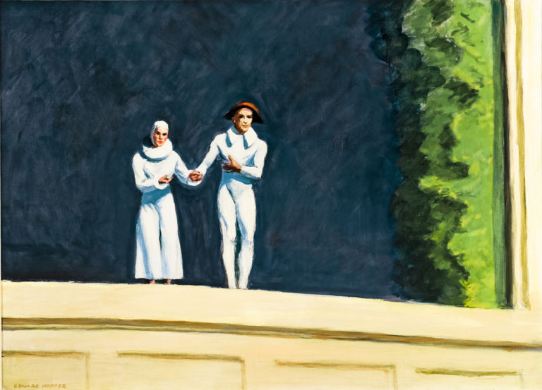 TWO COMEDIANS La versione (parigina) di Hopper