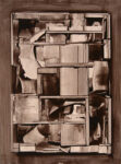 Manlio Rho Guazzi Composizione 1955 1957 47 pasta amido bruno su carta 49 x 36 cm Roberta Lietti Arte Contemporanea Como 2012 Gli ultimi Guazzi di Manlio Rho