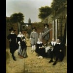 Pieter de Hooch Ritratto di famiglia in cortile a Delft 1658 circa Feste al museo. Cosa offre l'Italia