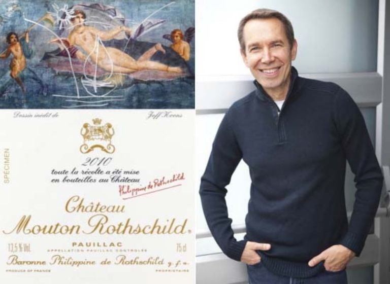 k2 Vi piace lo Château Mouton Rothschild 2010? No, non il Bordeaux, ma l’etichetta che ha disegnato Jeff Koons: le immagini le vedete qui