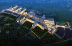 2 RiMED Aerial View at Dusk Image Credit HOK Architettura e biomedicina. In Sicilia