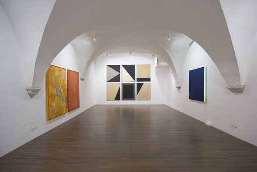 La pittura: esercizio o libertà? - veduta della mostra presso la Galleria Giacomo Guidi, Roma 2012