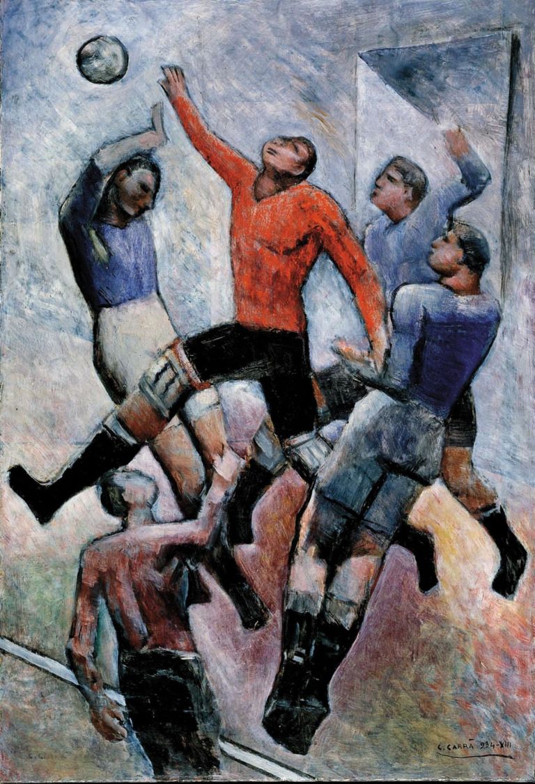 Carlo Carrà partita di calcio Quando l’arte celebra lo sport. Una video playlist olimpionica