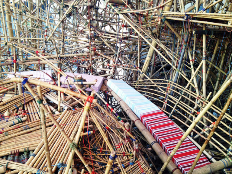 Doug e Mike Starn Big Bambú MACRO Testaccio Roma 2012 4 Big Bambù. Spicchi di Roma da un universo casuale