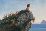 Filippo Palizzi La ragazza sulla roccia a Sorrento 1871 L'Ottocento secondo Eugenio Balzan