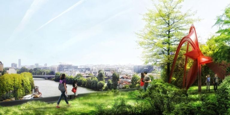 I primi rendering del progetto R4 sull’Île Seguin foto Atelier Jean Nouvel 2 Ecco come sarà l’Île Seguin secondo Jean Nouvel. A Parigi prende forma il nuovo centro d’arte R4, sull’isola della Senna, scelto anche con un referendum: vediamo i primi rendering