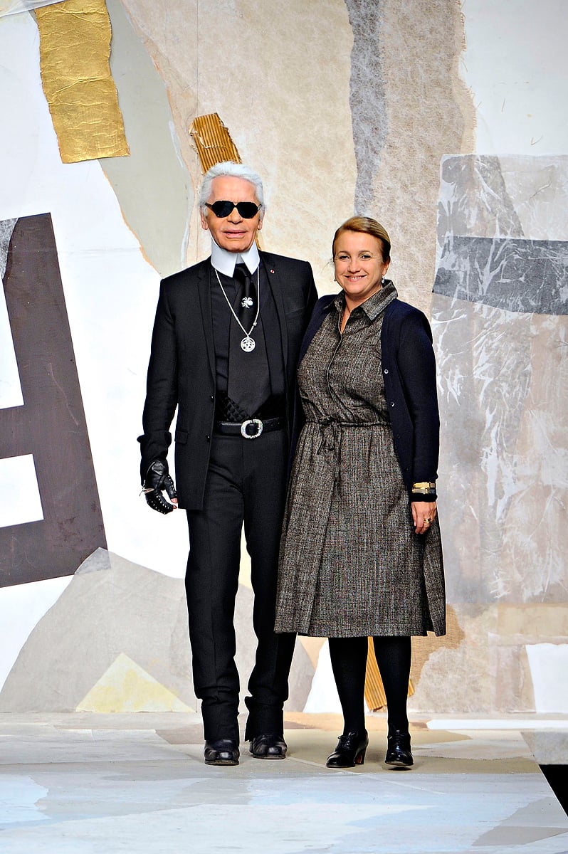 Silvia Venturini Fendi e Karl Lagerfeld