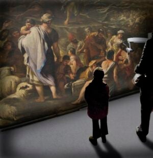 27 metri quadrati di pittura, da incontrare vis-à-vis. A Bergamo restauro live per “Il passaggio del Mar Rosso” di Luca Giordano: ecco le straordinarie immagini