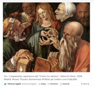 Vittorio Sgarbi e le micro-lezioni di storia dell’arte su Twitter. Un format da non perdere, ve lo raccontiamo e vi diciamo come fare a seguire le puntate precedenti