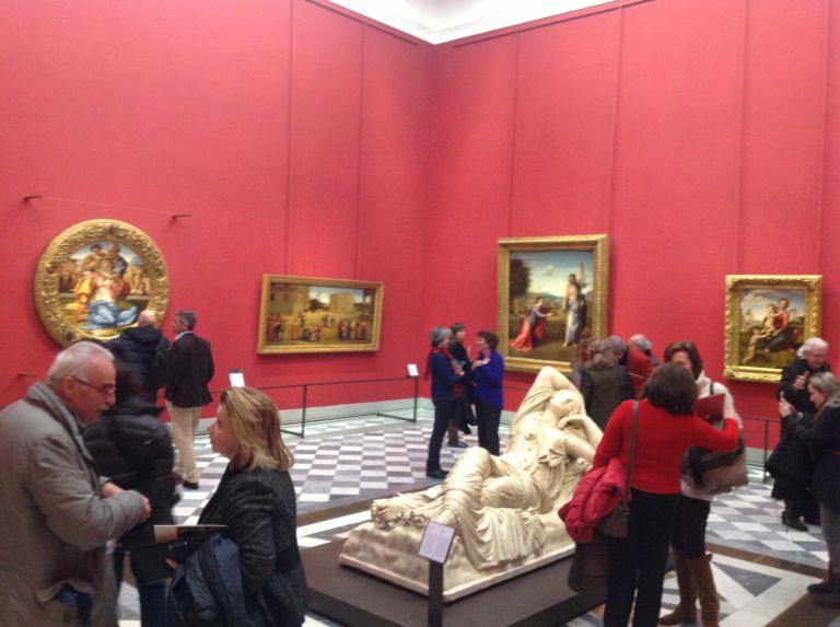 image0043 Merito alla generosità degli Amici degli Uffizi. Il Museo fiorentino presenta la sala Michelangelo dopo un restyling da 130.000 euro. Un gioiello rosso, donato alla città