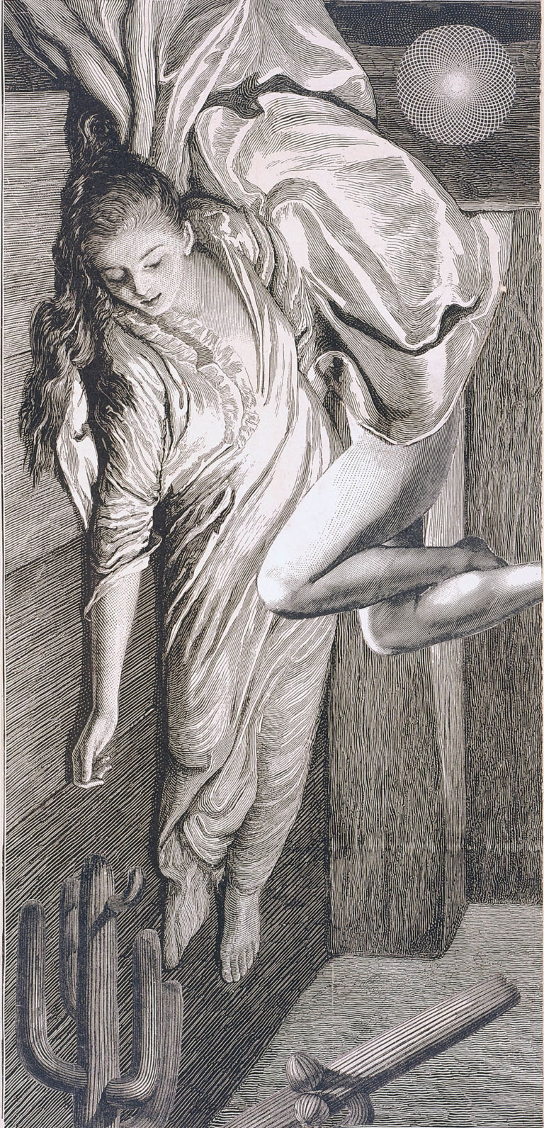 11. Ernst La femme 100 têtes ouvre sa manche auguste Il disegno, che profondità