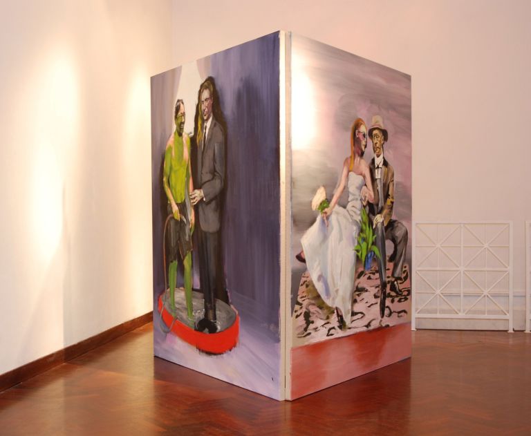 Alessandro Scarabello Uppercrust installation view The Gallery Apart Rome Collusi e felici