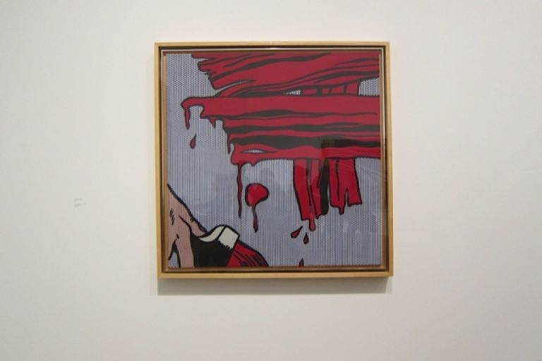 Brushstrokes 1965 Oil and Magma on canvas private collection La più grande mostra di sempre. La Tate Modern ruba agli Usa la glorificazione di Roy Lichtenstein, noi in anteprima vi regaliamo foto e video…