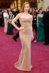 Jessica Chastain Armani La notte magica di Hollywood. Trionfo del cinema e delle passerelle vip. Carrellata di star e di super griffe. Ma è Michelle Obama la più bella del reame