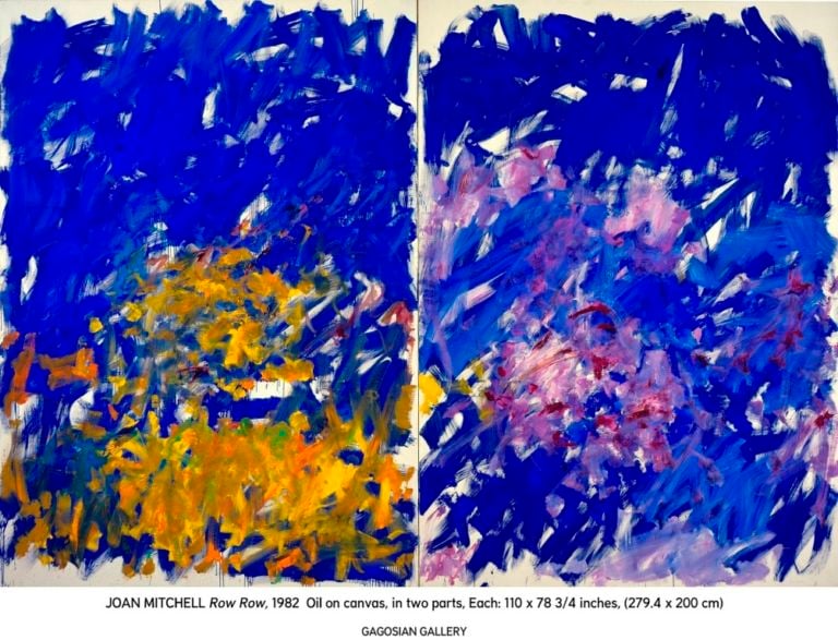 Joan Mitchell Row Row 1982 ©Estate of Joan Mitchell. Courtesy Joan Mitchell Foundation Abstract painting oltre il Duemila
