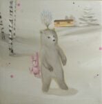 Luciano Civettini Facile perdersi nei boschi quando questi non stanno immobili 2012 acrilici su tela cm 40x40 Flash Art Event Updates: V. M(aggiori) 18 anni. Lo stand Artforkids riservato a collezionisti bambini: per gusti svincolati da studi, conoscenze, suggestioni culturali