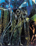 Max Ernst Danzatore sotto il cielo stellato Foresta 1951 Olio su tela cm 45x39 Collezione privata Tra normalità e follia. Boderline, al Mar di Ravenna