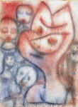 Paul Klee Gebärde eines Antlitzes Espressioni di un volto 1939 colore a colla acquarello e matita su carta cm 60x45 Città di Biella Museo del territorio biellese Tra normalità e follia. Boderline, al Mar di Ravenna