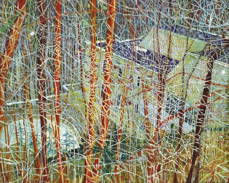 Peter Doig The Architects Home in the Ravine Londra contemporanea. Dopo le aste di impressionisti e moderni, Sotheby’s, Christie’s e Phillips affrontano la settimana più attesa: occhi puntati su Bacon e Basquiat