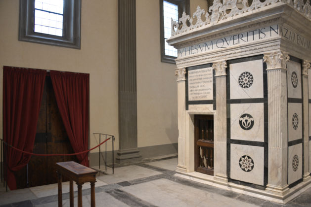 Veduta del Tempietto del S Sepolcro. Cappella Rucellai. foto Valentina Grandini
