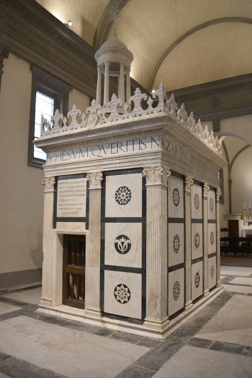 veduta del del Tempietto del S Sepolcro. Cappella Rucellai. foto Valentina Grandini1 Il Museo Marino Marini di Firenze ora è aperto anche la domenica grazie a Leon Battista Alberti