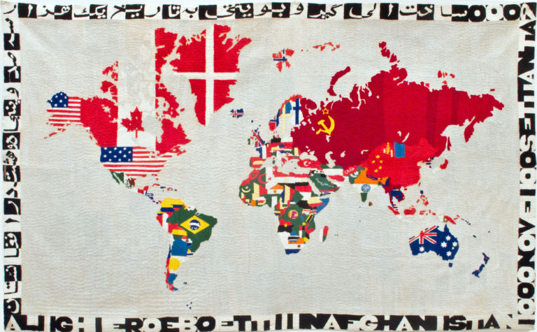 Alighiero Boetti, Mappa, 1979, 86 x 139 cm