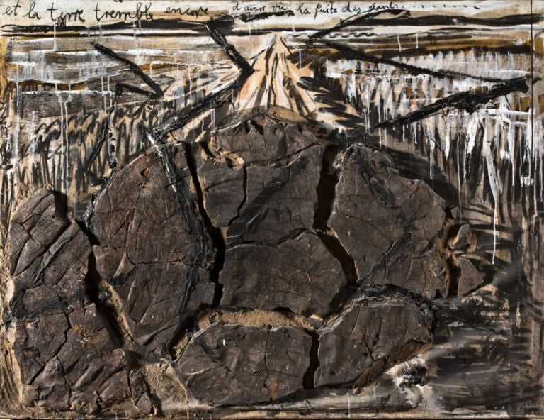 Anselm Kiefer Et la terre tremble encore d’avoir vu la fuite des géants 1982 Che sia la volta buona? Esce dal buio la collezione Terrae Motus di Lucio Amelio: alla Reggia di Caserta in mostra con le scenografie d’artista del Teatro San Carlo di Napoli