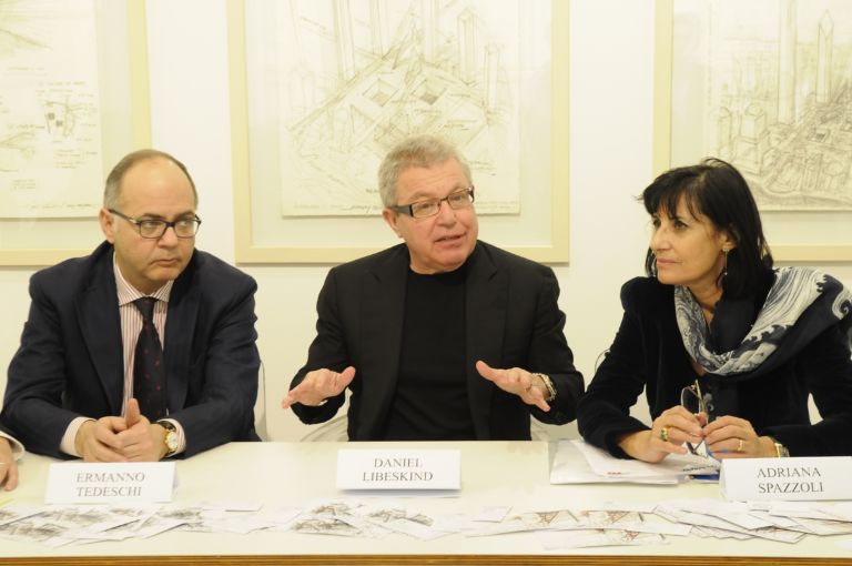 Conferenza stampa Archistar che disegnano. Libeskind a Roma