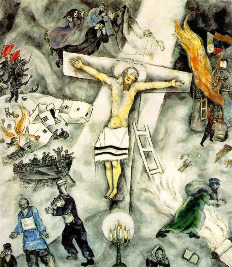 La Crucifixion blanche di Marc Chagall Ecco i gusti culturali di Papa Francesco. Marc Chagall nell’arte, Dostoevskij in letteratura. E al cinema “Il pranzo di Babette”: puritani sconfitti dalla felicità