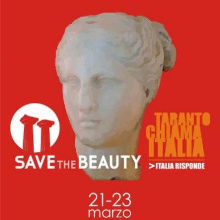 La locandina originale Taranto chiama, Italia risponde. E risponde davvero: tante le adesioni a “Save the Beauty”, che per tre giorni vuol dimenticarsi dei problemi all’insegna della creatività