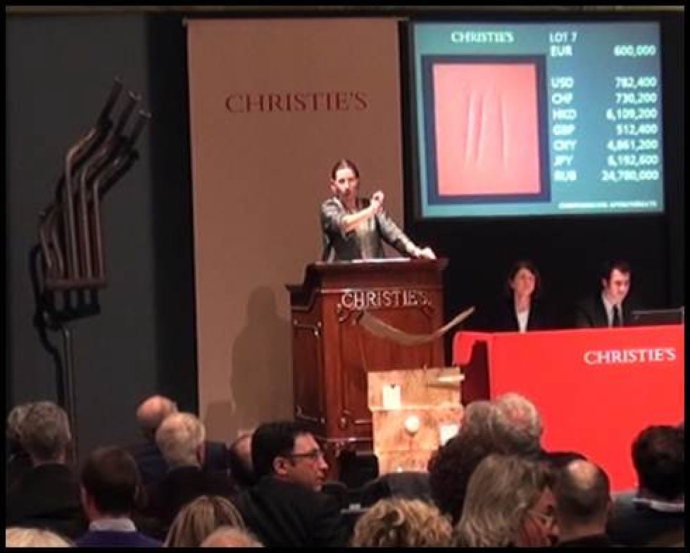 Carla Accardi, Giuseppe Capogrossi, Francesco Lo Savio. Ottime performance per un’asta Christie’s Milano che inietta un po’ di fiducia sul mercato italiano