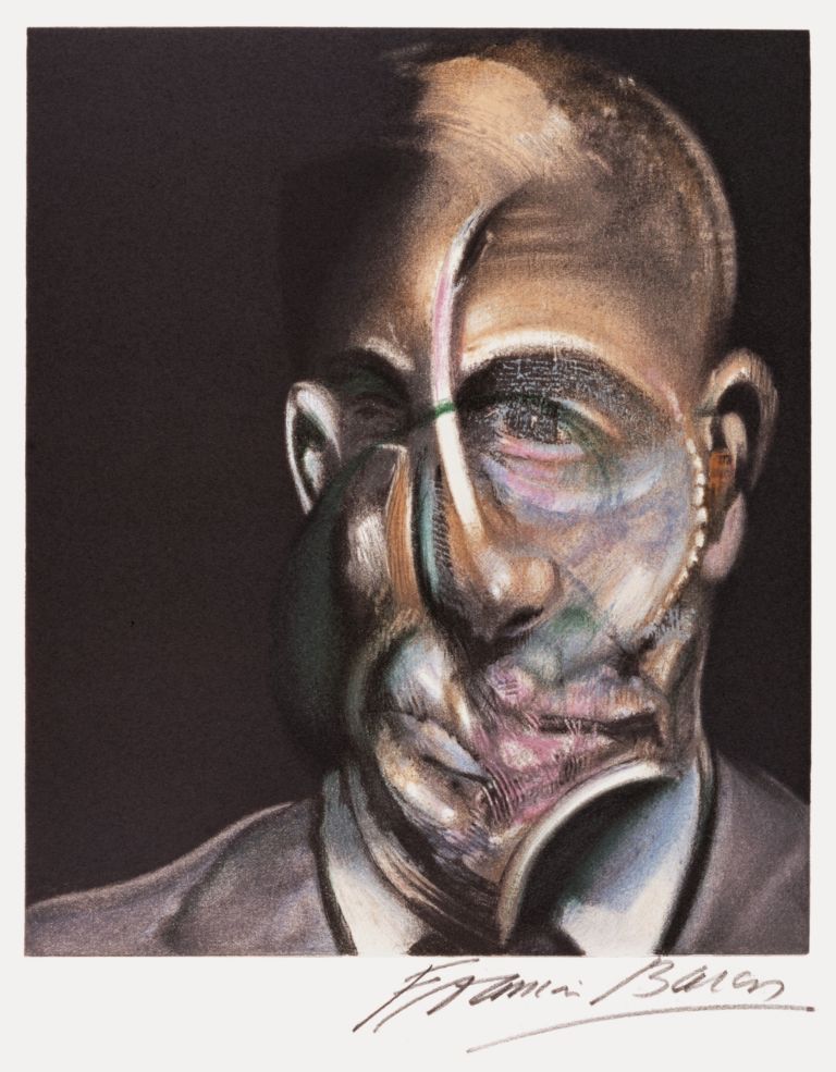 Francis Bacon Portrait de Michel Leiris Litografia 1990 Le linee di Francis. A Chieti