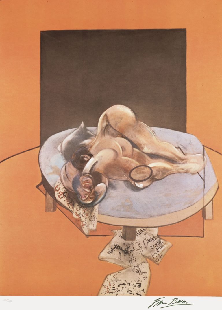 Francis Bacon Studies of the human body Litografia 1980 Le linee di Francis. A Chieti