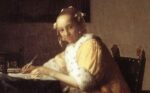 Jan vermeer signora che scrive una lettera 1665 Valentino omaggia Jan Vermeer. Trionfo italiano a Parigi, con la poesia del maestro fiammingo