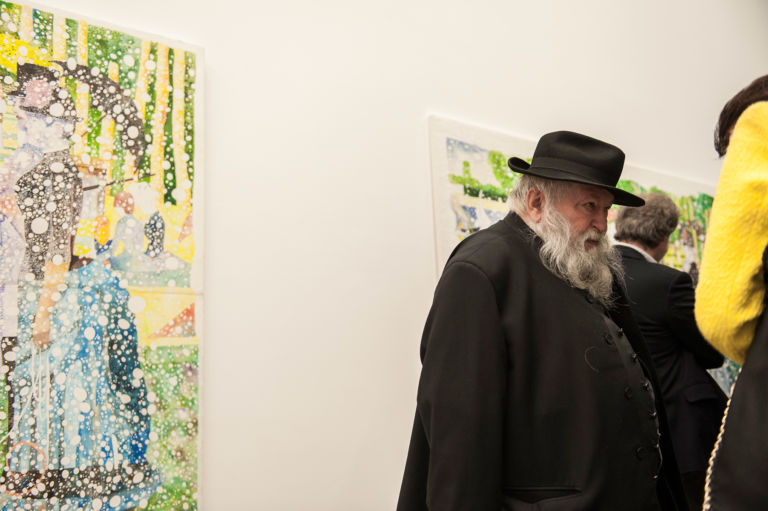 La Gara della Bellezza inaugurazione Hermann Nitsch Foto Luca Meneghel Se Marcello Jori porta Seurat sotto la neve