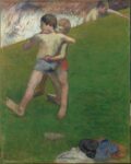 Paul Gauguin Children Wrestling Sistemata la questione direzione a Parigi, il Louvre si butta su Abu Dhabi: inaugurata la mostra del primo stralcio di collezione permanente, ecco le immagini