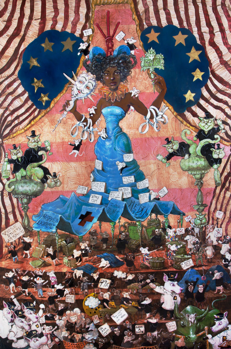our lady of liberty park Occupy Wall Street. Secondo Molly Crabapple
