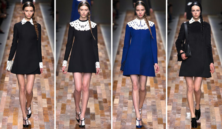 sfilata Valentino autunno inverno 2013 2014 parigi Valentino omaggia Jan Vermeer. Trionfo italiano a Parigi, con la poesia del maestro fiammingo