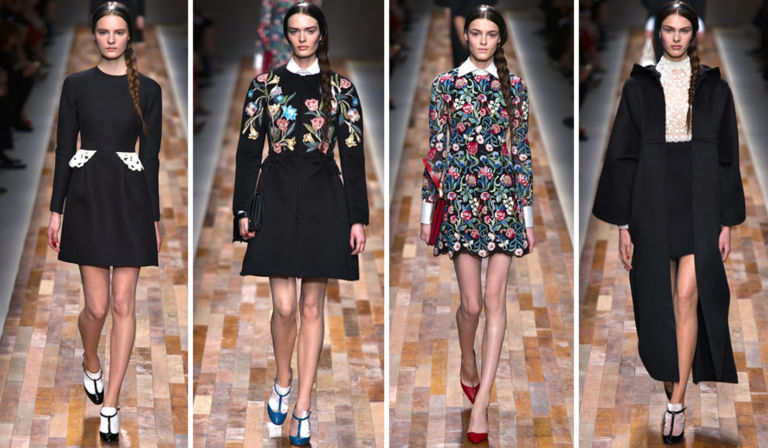 sfilata Valentino autunno inverno 2013 2014 parigi 1 Valentino omaggia Jan Vermeer. Trionfo italiano a Parigi, con la poesia del maestro fiammingo